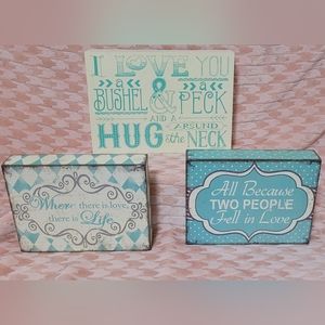 Wall or Table Plaques (3)